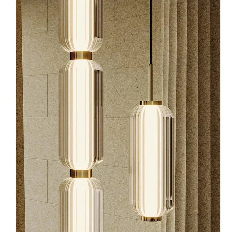 suspension lumineuse moderne blanc doré rayures horizontales opacité câble noir 90 260V 249 2000lm