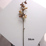 décoration intérieure bouquet artificiel feuilles baies rouge orange naturel rustique