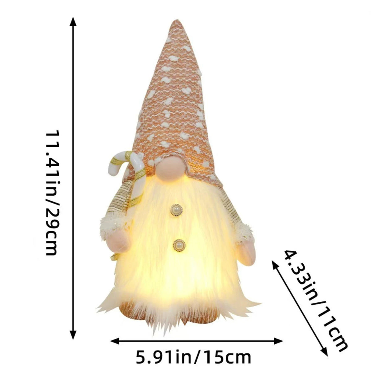 poupée décorative blanche dorée peluche flocons neige arbre noël festif ornement cadeau nouveauannée