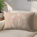 housse coussin décorative moderne motif floral géométrique beige rose canapé salon maison