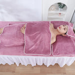 serviette massage velours doux gris beige vert bleu moderne absorbante microfibre lavable machine set