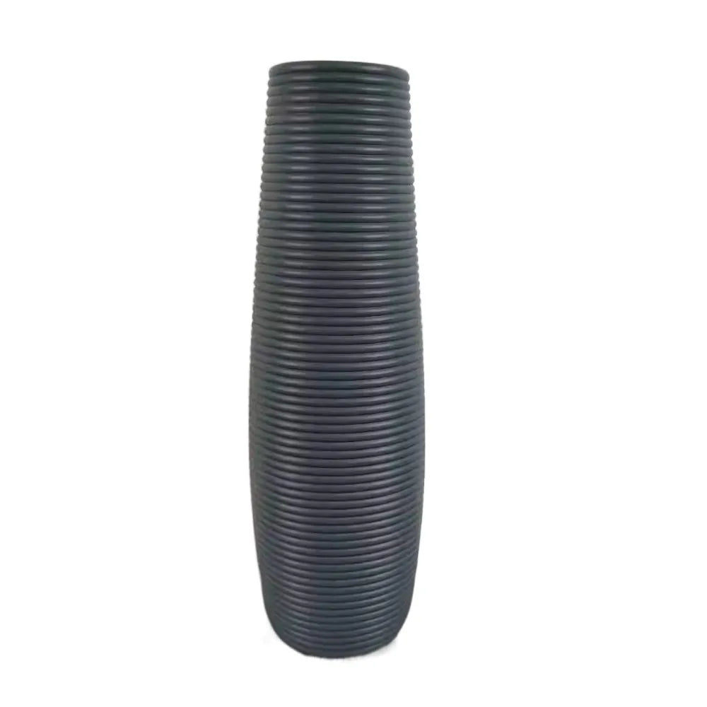vases modernes plastique rayures diagonales blanc noir rouge vert gris