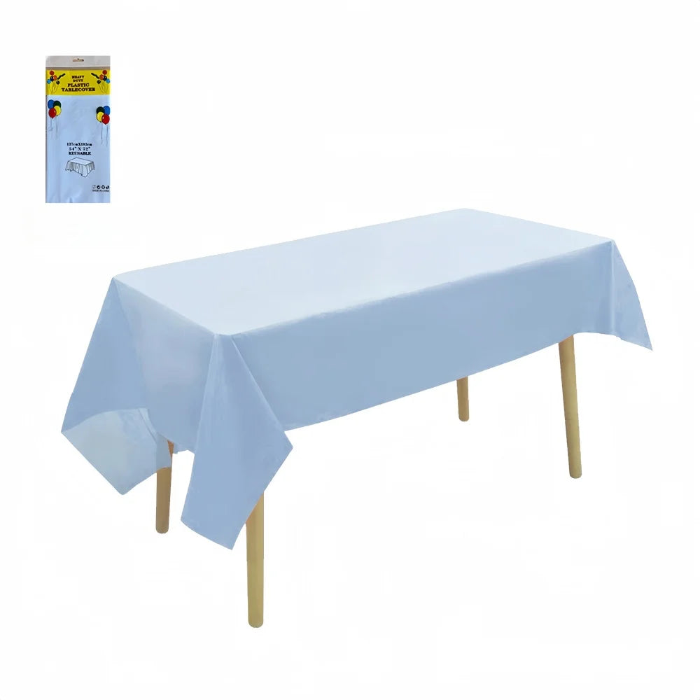 nappe table jetable imperméable blanc uni moderne fête restaurant extérieur printemps hiver été