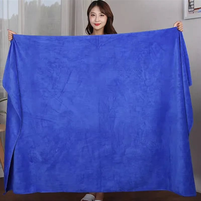serviette bain microfibre douce absorbante séchage rapide grande grande taille coton confort moderne
