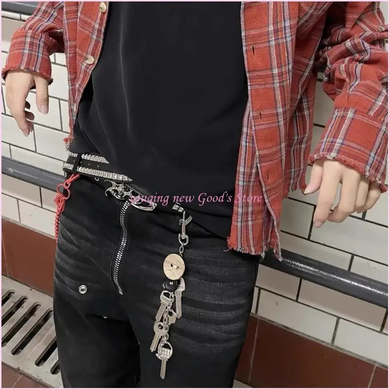 porte clés moderne argenté boucle clé chaîne minimaliste fashion ornement noël