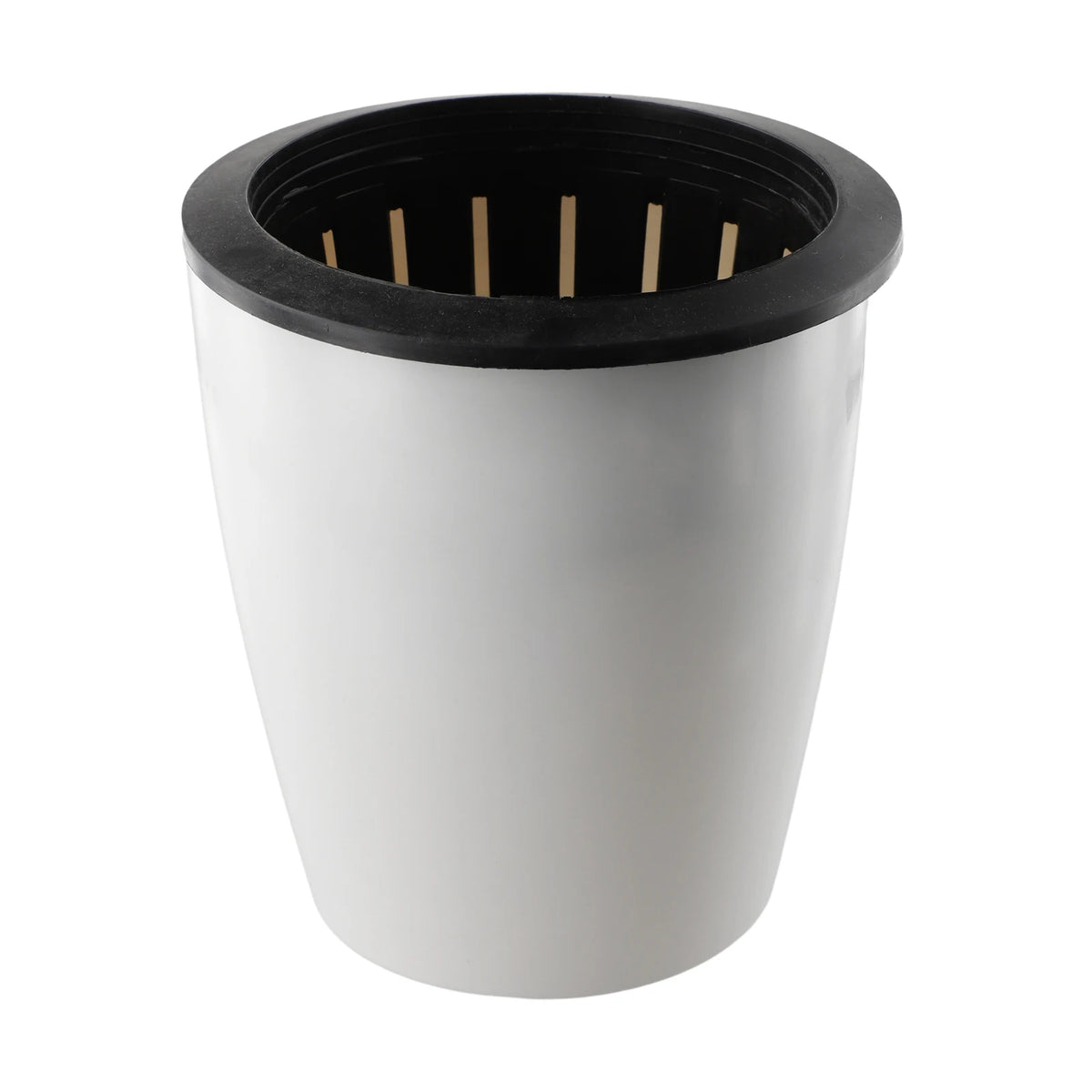 pots fleurs blancs noirs absorption d'eau automatique drainage cordelette moderne lisses