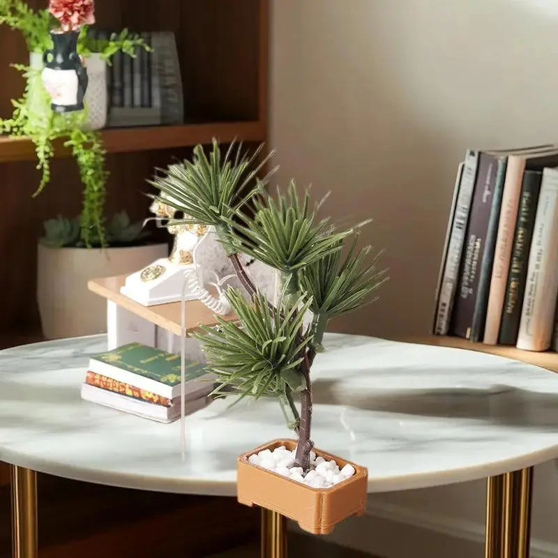 décoration miniature jardin plante artificielle pots meubles tables étagères bougies vases figurines Podscape