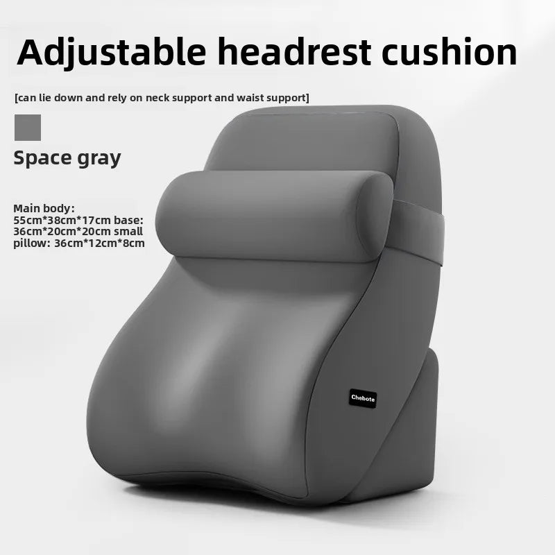 coussin multifonctionnel gris uni contemporain memory foam housse amovible poches xl confortable lit allaitement