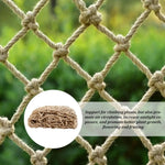 filet végétation fibre végétale beige maille régulière tissage serré clips métalliques protection balcon escalier