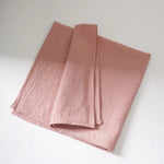 serviettes coton rose pâle minimaliste 40x40cm réutilisables table maison party