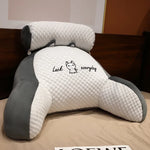 oreiller lecture ergonomique support dorsal réglable coussin lombaire doux mousse pe polyester pointillé moderne