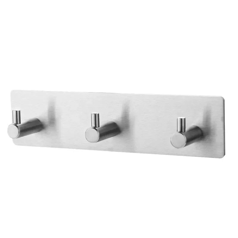 crochet mural acier inoxydable noir porte serviette salle bain adhésif moderne robuste