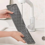 tapis séchage vaisselle silicone moderne gris rayures horizontales 35cm 55cm