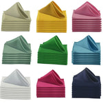 serviettes table satin carrées mariage décoration fête couleur unie classique