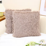 taies d'oreiller blanches modernes non toxiques 100% polyester 18x18 pouces pack fixés respectueux environnement