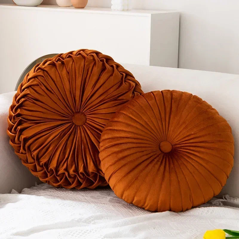 coussin rond rose pâle polyester mémoire forme solide moderne amovible lavable