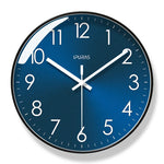 horloge murale moderne aiguille quartz bleu blanc visage unique opale salle manger salon decoration