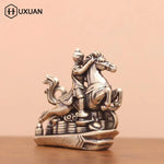statue homme cheval argenté relief details traditionnel art asiatique deco maison erotique erotique erotique