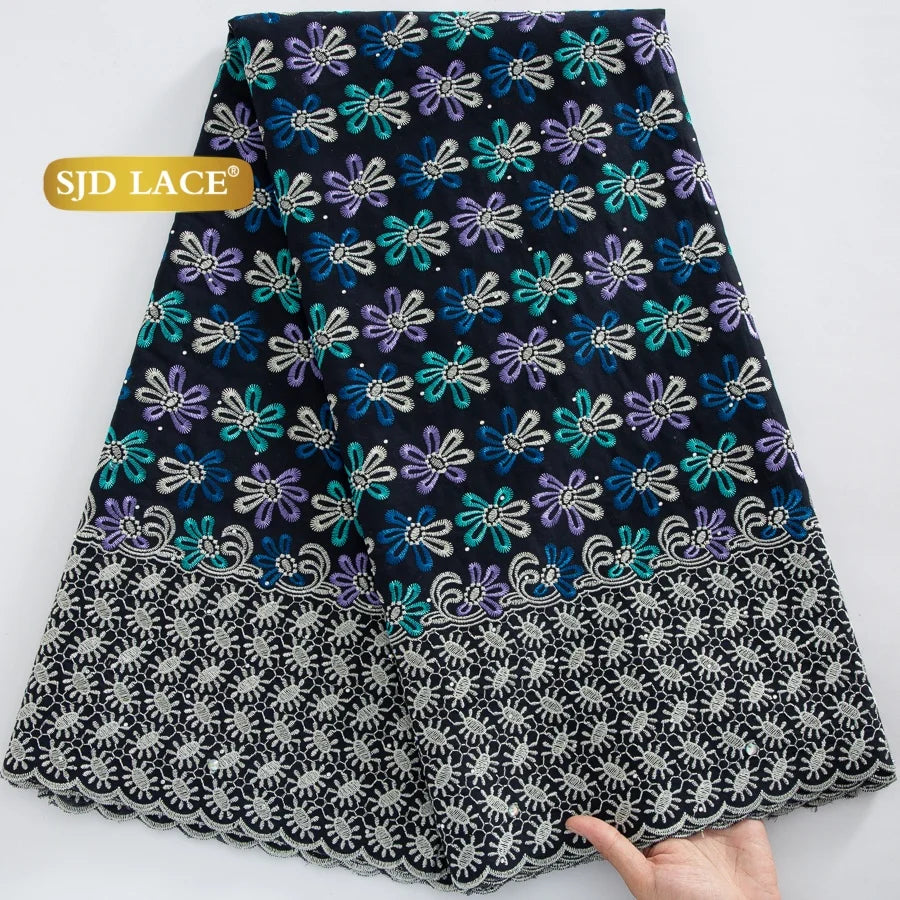 tissu dentelle multicolore brodé fleurs motifs géométriques translucides élégants occasionnels soirée mariage