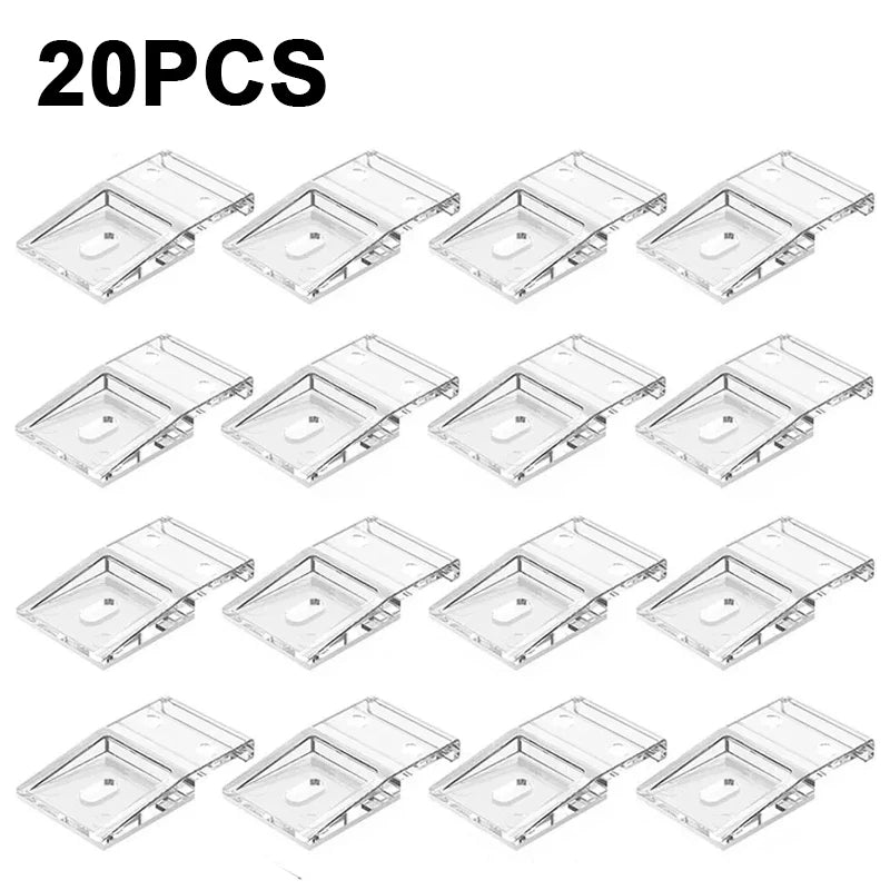 supports adhésifs transparents modernes rubans led 28mm 16mm 10mm 20pcs