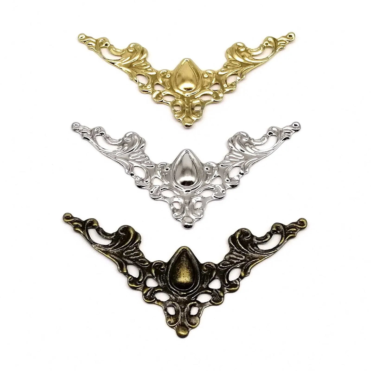 cornières décoratives or argent bronze ornements floraux protection meubles vintage baroque
