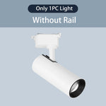 spots led modernes noir blanc télécommande dimmable ensembles complets rail