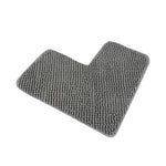 tapis bain bouclé dense losange gris foncé beige clair moderne minimaliste doux absorbant