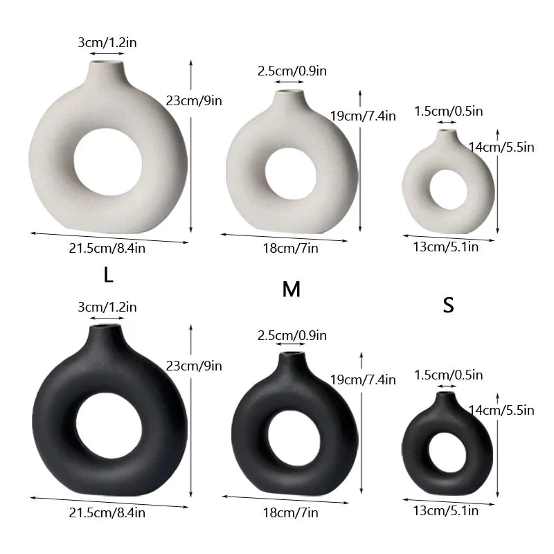vase céramique blanc noir texture grained moderne minimalisteintérieur décoration table maison salon