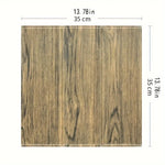 panneaux décoratifs autoadhésifs bois naturel moderne grisclair brunfoncé résistants humidité moisissures 35cmx35cm