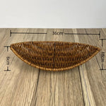 paniers rangement tressés rotin marron clair utilisation multiple réutilisable traditionnels opaques
