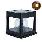 lampe solaire ip65 led étanche contemporaine noire base autoinstallableextérieur jardin