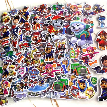 autocollant mural dessin animé paw patrol stickers muraux chambre enfant décoration murale couleur multicolore
