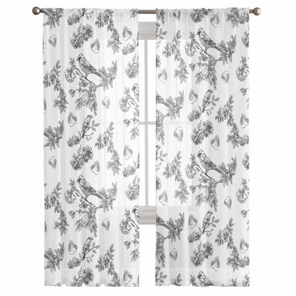 Rideaux imprimés avec motif de fleurs et oiseaux, parfaits pour apporter une touche élégante et naturelle à votre intérieur. Design raffiné et romantique, idéal pour le salon ou la chambre. Faciles à installer, ces rideaux décoratifs ajoutent une ambiance apaisante à tout espace. Accessoire de décoration incontournable pour un style chic et intemporel.