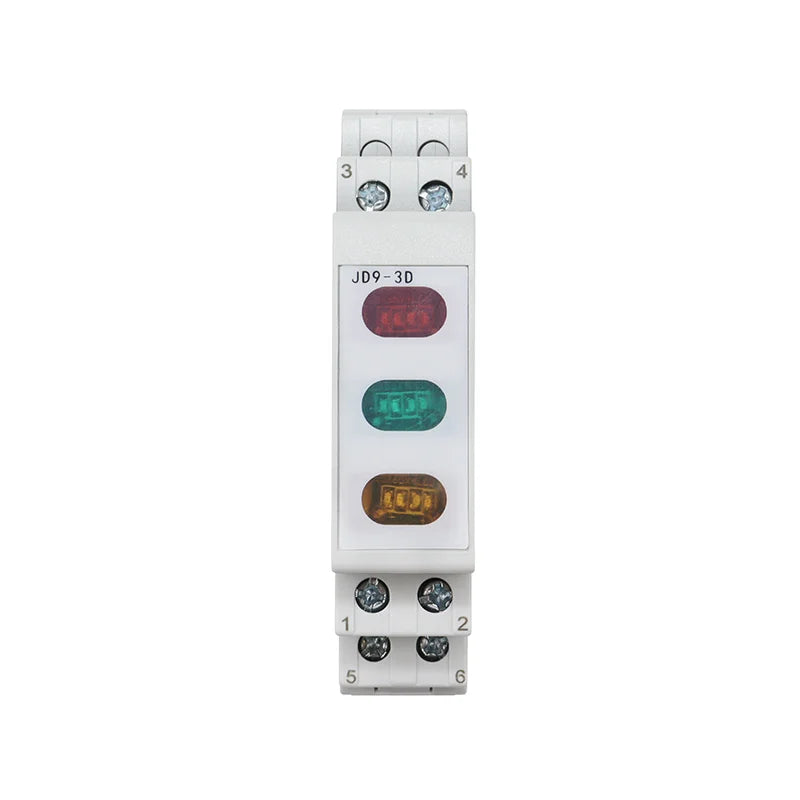 interrupteur électrique blanc rouge moderne rail voyants lumineux ac dc 230v