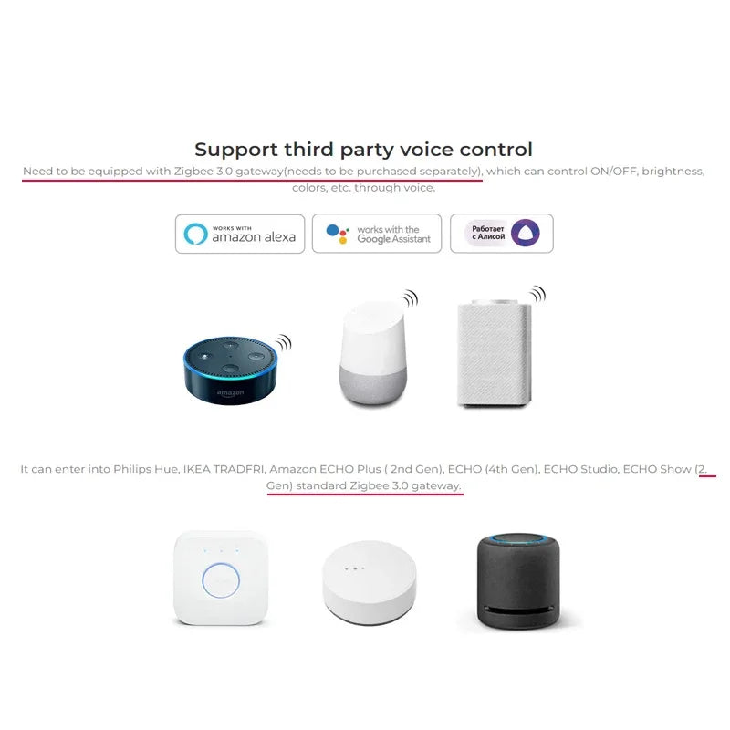 ampoule led e27 blanc moderne zigbee 3.0 wifi alexa google assistant philips hue