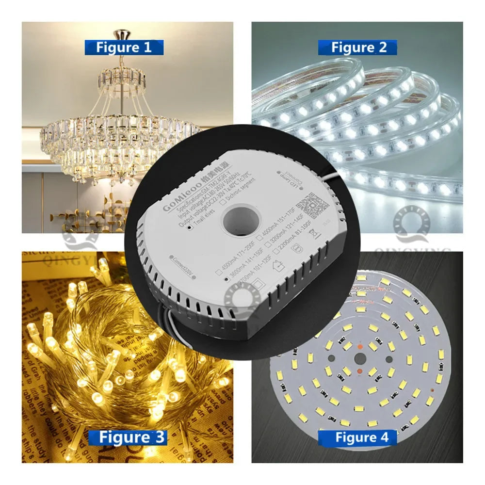 pilote led tension constante 24v 30v 240v ac blanc moderne driver perforations suspension led