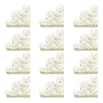 cornières décoratives fleurs feuilles adhésives bleu doré blanc bronze 43mm 43mm