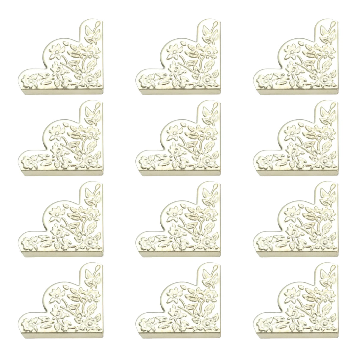 cornières décoratives fleurs feuilles adhésives bleu doré blanc bronze 43mm 43mm