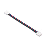 connecteur extension câble bande led rgb broches fils électriques éclairage intérieur blanc noir