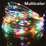 guirlande lumineuse led doré blanc moderne 10m 5v fil cuivre éclairage décoration noël mariage