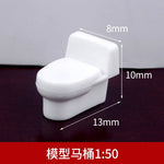 meubles miniatures blancs moderne lit armoire commode table chaise toilette téléviseur lampe photo