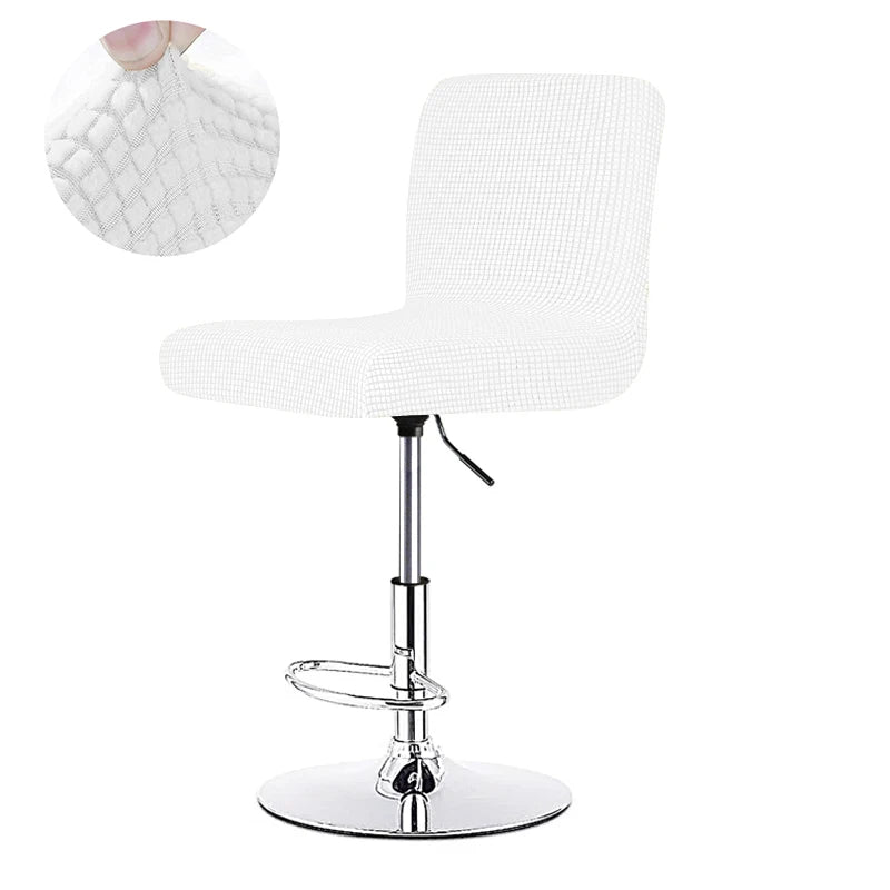 chaise haute moderne tissu carreaux rose gris violet bleu marine beige noir pied rotatif