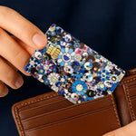autocollants imperméables cartes credit debit transport multicolore floral popart adhésifs portefeuilles cartes modernes