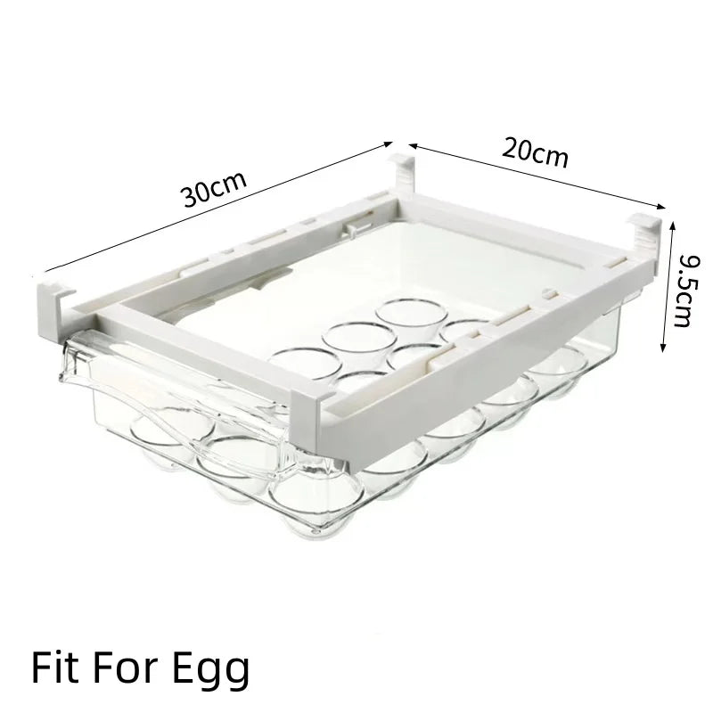 boîtes rangement réfrigérateur transparentes clips extensibles modernes pratique