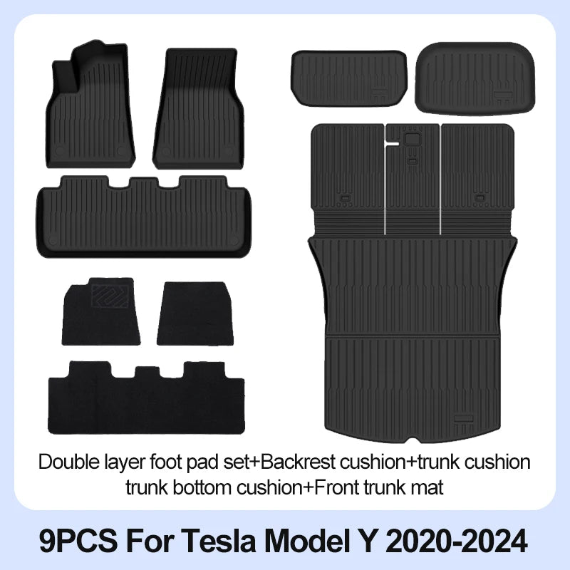 tapis sol voiture noir rayures horizontales moderne antidérapant tout saisons protection intérieure tapis avant