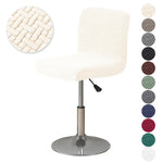 housse chaise tissu motifs géométriques gris clair moderne réglable four seasons