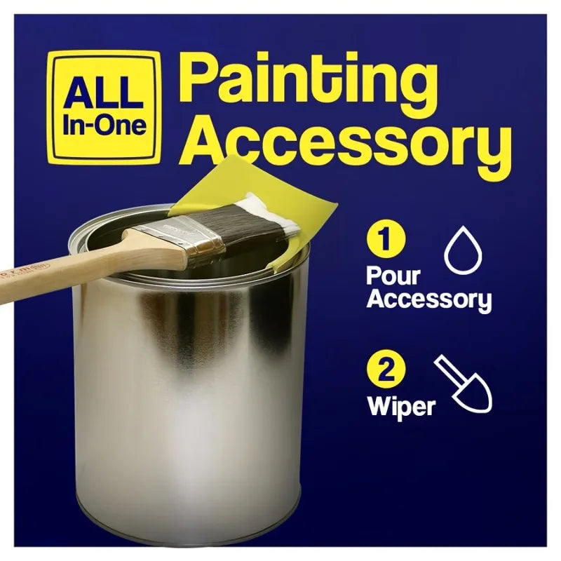 accessoire peinture jaune pratique versement essuiepeinture moderne fourreau pinceau fixe conteneur peinture tiện ích