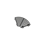 grille support plantes moderne noir marron clair 19cm 30cm 52cm rayonnant