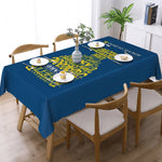 nappe table bleu marine logo ricard moderne imperméable résistance taches 66x183cm