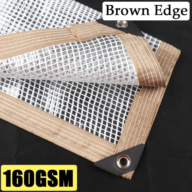 bâche maille transparente imperméable protection plantes jardin voile extérieur métalliques